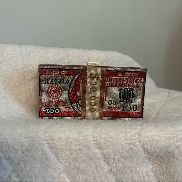 Handbags - Crystal Money Clutch